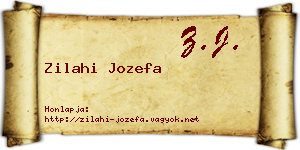 Zilahi Jozefa névjegykártya